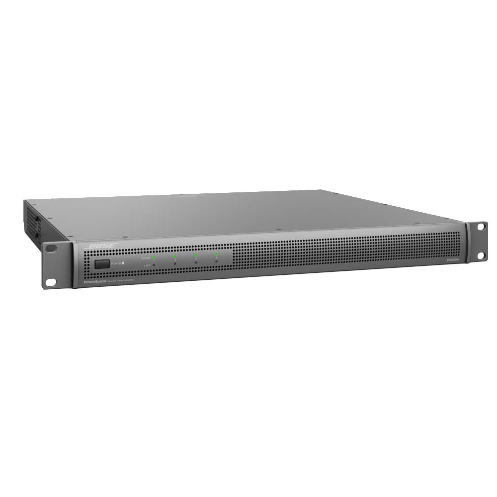 Bose PowerSpace P4300A – 4-Channel Power Amplifier Bose PowerSpace P4300A rack-mounted 4-channel power amplifier.