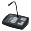 Cloud Electronics PM4EK four-zone digital paging microphone with gooseneck mic and numbered zone select buttons.