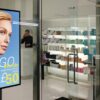 Indoor high brightness digital screens with built in media players which can be updated over the internet or using a USB memory stick