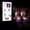 Indoor digital screen with or without touch screen