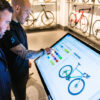 Indoor freestanding kiosk digital screen with or without touch screen