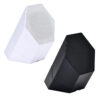 Front view of the Cloud CS‑S3 3" surface mount speaker in matte black, showing the hexagonal grille design.