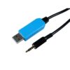 USB to 3.5mm jack adapter cable assembly, used for connecting accessories to a media player or control system.
