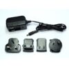Sprite DVS1 power supply unit with interchangeable international plug adaptors, used to power a MedeaWiz Sprite media player.