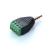 Sprite I/O adaptor plug with a 3.5mm jack connector and screw terminal block for L, R and ground connections.
