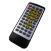 Handheld remote control with numeric keypad and function buttons, used for programming LED sign displays.