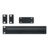 Cloud Electronics half-U rack kit components, including rack ears, connection plate, and half-rack extension, used to mount half-U CXA amplifiers into a 19-inch rack.