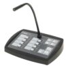 Front view of the Cloud PM8-SAEK eight-zone digital paging microphone with gooseneck mic and zone selection buttons.