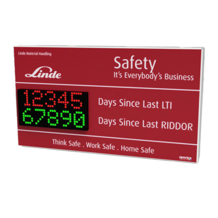 Indoor and Outdoor Health and Safety Lost Time Accident Displays or LTA's
