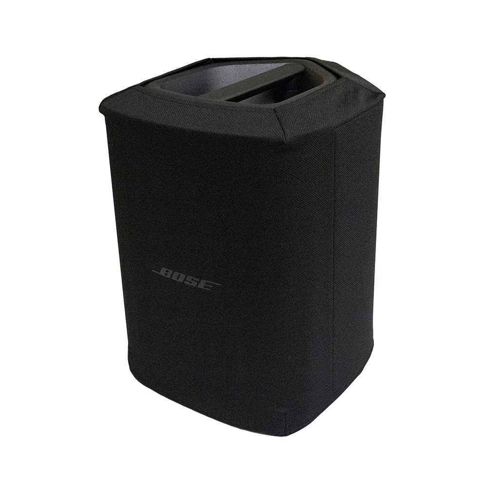 Bose S1 Pro+ Play-Through Cover – Black Bose S1 Pro+ play-through cover in black, fitted over the portable PA speaker.