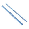 Pair of long blue-grey channel bars used to bridge ceiling tile rails and support an F-series ceiling speaker's weight.