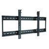 LC0346VF fixed wall mounting bracket, showing two vertical rails on a wide horizontal frame with multiple pre-drilled mounting holes.