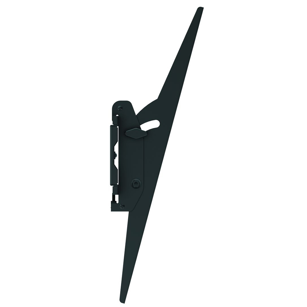 LC0948T Tilting Wall Mount – Tilt Mechanism Detail Side profile of the LC0948T wall mounting bracket, showing the tilt lever mechanism and slim wall plate.