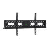 Full front view of lockable landscape wall mount for flat-panel displays, showing adjustable crossbar, cable-routing slots, and installation orientation arrow, 37 to 70 inches, VESA 800x400.
