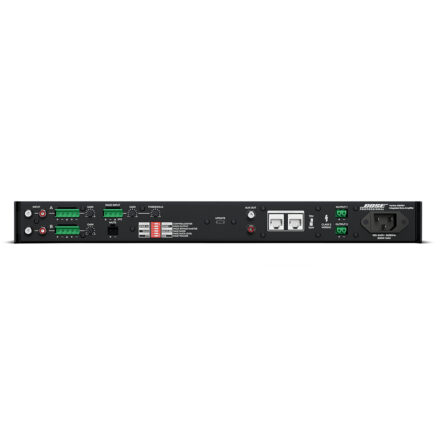 Rear panel of the Bose Professional Veritas 2160BH amplifier, showing Euroblock inputs, 70V/100V output switch, and IEC power inlet.