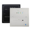 Cloud BT-2 Bluetooth wireless audio input module shown in white and black wall-plate finishes.